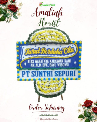 Papan Bunga Duka di Lepo Lepo