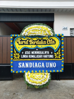 Papan Bunga Duka di Lepo Lepo